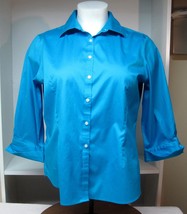 Kirkland Signature Ladies 3/4 Sleeve No-Iron Stretch Oxford Shirt XXL B25 - £22.29 GBP