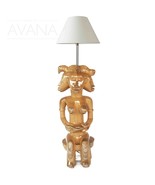 West African Senufo Vintage 4-Faced Fertility Statue Table Lamp for Deco... - £233.53 GBP