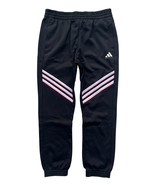 Adidas Mens Black/ White Stripes Crazywarm Loose Basketball Fleece Jogge... - €25,50 EUR