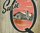 Susie Q Restaurants No. 1  Menu Vernon Texas 1960&#39;s - $101.25