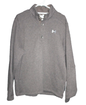 Under Armour Golf Cold Gear Pullover Sweater Size Large Snap Button Rich... - £21.58 GBP