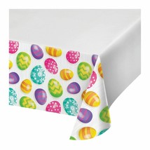 Easter Eggs Tablecover Tablecloth Plastic 54 x 102 Border Print - £5.67 GBP