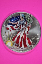 Colorized 1999 American Silver Eagle 1 Ounce .999 Fine Exact Coin Shown 176 - $63.76