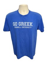 Cornell University Go Greek Adult Medium Blue TShirt - £11.82 GBP