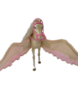 1999 Mattel Barbie Rainbow Sparkles Horse Her Fairy Friend Pink Pegasus ... - $39.55