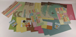 Scrapbook Lot Family 12x12 Pages Punch Outs Chipboard Letters Sayings 20 Papers - £21.02 GBP