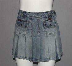 VTG MUDD Distressed Fade Side Zipper Pleated 2-Pkt Short Skirt Size 1 WORN? - £31.35 GBP