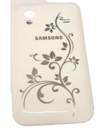 OEM Flowers White Housing Case Battery Door Back Cover For Samsung Galax... - $7.61