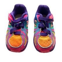 New Balance Girls Baby Infant Size 4 Sneaker Shoes Hook and Loop Multicolor KV89 - £13.47 GBP