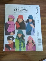 McCalls 5773 Hats Scarves and Mittens Misses One Size Accessories Sewing Pattern - £6.82 GBP