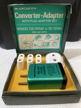 Voltage Converter-Adaptor Kit Archer  Vintage Cat No 2731403 - $7.69