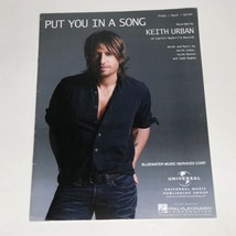 Keith Urban Put You In A Song Sheet Music Piano Vocal Guitar Bluewater M... - $15.00