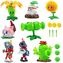 8 Pcs Plants And Zombies Toys Action Figures Zombies Pvz Toys Set 1 2 Series Gre - £58.96 GBP