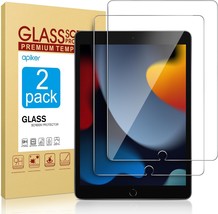 2 Pack Screen Protector for 9th 8th 7th Generation 10.2 Inch Tempered Glass Film - £14.93 GBP