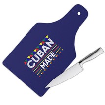 Cuban Made : Gift Cutting Board Cuba Colorful Flags For Tourist Souvenir Latin S - £22.79 GBP+