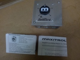 MAXITROL TD114F REMOTE DISCHARGE AIR TEMPERATURE SELECTOR / 40 TO 80F  - £46.10 GBP