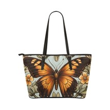 Butterfly Carry On Tote Bag PU Leather 7.5&quot; x 11&quot; - £44.93 GBP