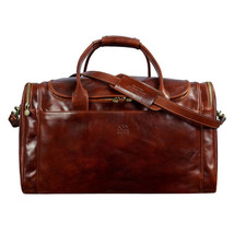 Large Italian Leather Duffel Bag - The Hitchhikers Guide to the Galaxy - £299.47 GBP