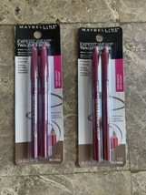 Lot of 2 Four Maybelline Expert Wear Twin Eye &amp; Brow Eyeliner Pencils 10... - $14.03