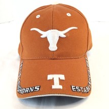 Texas Longhorns Hat Embroidered Adjustable Cap Established 1883 Burnt Orange - £7.97 GBP