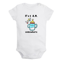 It&#39;s 5  A.M. Somewhere Funny Romper Newborn Baby Bodysuits One-Piece Jumpsuits - £8.33 GBP