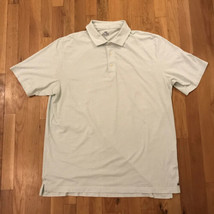 Peter Millar Mint Green Striped S/S Polo Golf Shirt XL - $15.88