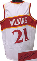 Dominique Wilkins signed White TB Custom Stitched Basketball Jersey XL- JSA Holo - £99.38 GBP