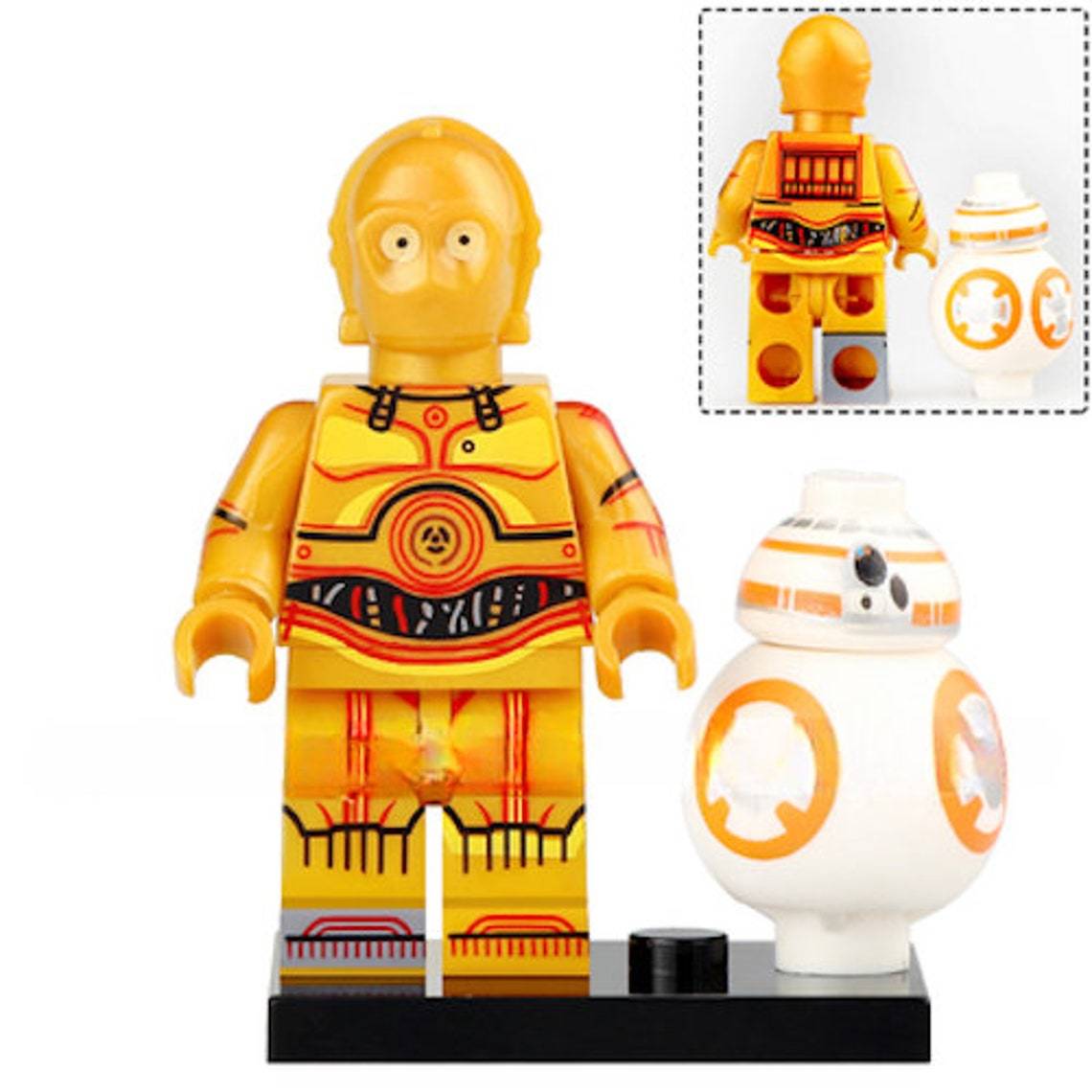 Star Wars Droid C-3PO and BB-8 Minifigures Building Toy - $3.49