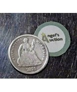 Liberty Seated 1/2 Dime 1871 P AA20-7084 Circulated  (1837-1838) - $172.74 CAD
