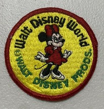 Minnie Mouse Walt Disney World Vintage Patch Embroidered Red Dress vintage - £7.61 GBP