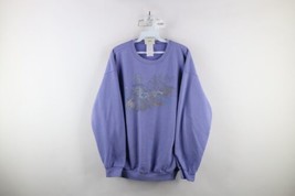 Vintage 90s Streetwear Womens XL Distressed Nature Garden Lighthouse Swe... - $54.40