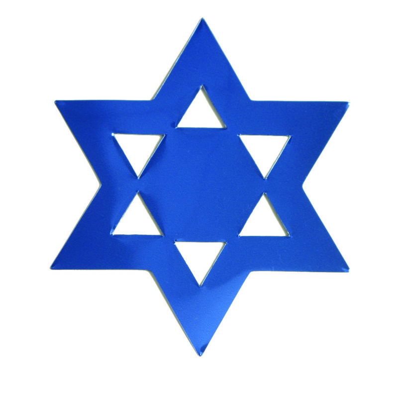 Cut- Out Shape - STAROF DAVID 2.5" and 5.0" in 12 Colors (6297)