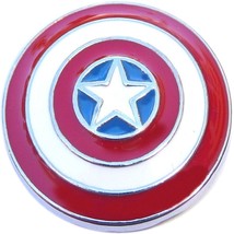 Captain America Shield Snap Charm - £2.23 GBP