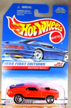 1998 Hot Wheels #670 First Editions 29/40 MUSTANG MACH 1 Neon-Orange w/5 Spokes - £14.88 GBP
