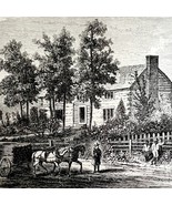Ulysses Grant Hardscrabble Home Woodcut 1868 Civil War Victorian Militar... - $56.24 CAD
