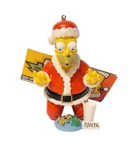 Vtg Homer Simpson as Santa w/ Cookies Milk Christmas Ornament Kurt Adler HTF NWT - $24.74