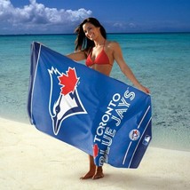 MLB Toronto Blue Jays Vertical Logo Over Name Beach Towel 30&quot;x60&quot; by Win... - £23.97 GBP