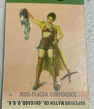 40s Sexy PinUp Hi-Way Super Service Station York PA matchbook cover Sunco - £3.65 GBP