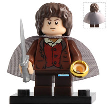 Frodo Baggins The Hobbit Lord of the Rings Lego Compatible Minifigure Bricks - £2.35 GBP