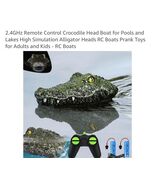 Remote Control Crocodile Boat for Pools and Lakes - Prank Toy for All Ages - $24.63