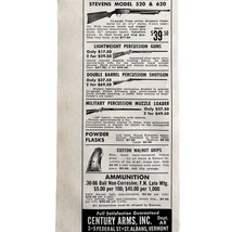 Century Arms Inc Vermont Firearms 1964 Advertisement Hunting Vintage DWEE14 - $19.99