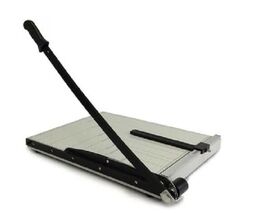 B-Stock A4 Guillotine Paper Cutter 12" x 10" Paper Trimmer Multi Sheets - $13.99