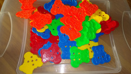 Teddy Bear color Sorting, Patterning, Lacing x 50 - £7.19 GBP