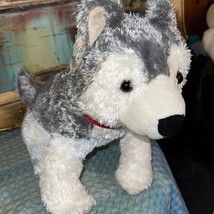 Toby Tobey Pier 1 Imports Siberian Husky Plush Dog Puppy Gray White 12” ... - £10.79 GBP