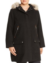 Women Plus Size Bagatelle Hooded PARKA Coat FAUX FUR TRIM sz 1X B4HP - £79.64 GBP