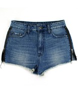 Urban Outfitters BDG Zipper Side Super High Rise Cheeky 27 Shorts Denim - $16.22 CAD