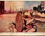 Earthquake Damage To Pavement San Francisco CA UNP Hearst UDB Postcard E2 - £3.07 GBP