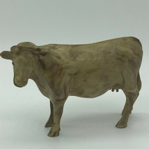 Marbled Plastic Celluloid Vintage Toy Hava Toy Cow Figure Farm Animal Bacon - £14.16 GBP