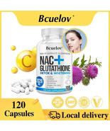 Bcuelov Glutathione NAC Whitening Supplement Skin Tone Support 120 Capsules - $50.25 CAD