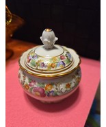 Schumann Bavaria Empress Demitasse Sugar Bowl Germany US Zone - Dresden Flower - $735.14 MXN